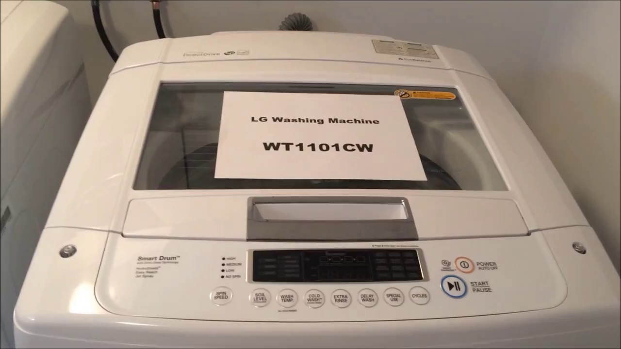LG Washing machine, WT1101CW, UE unbalance code, easy fix