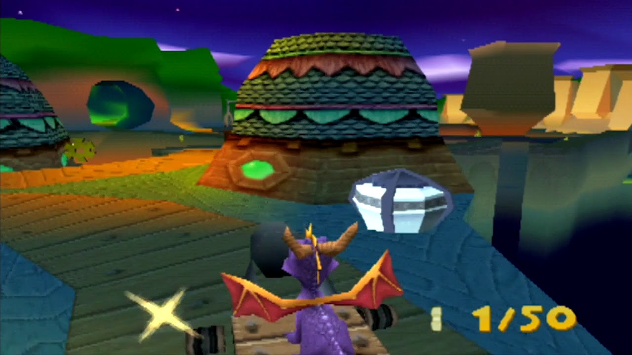 Spyro 2: Ripto's Rage! Breeze Harbor 100% Gameplay Walkthrough (All Gems, Talisman, Orbs) part 16