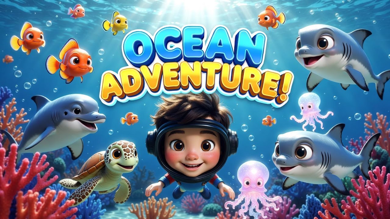 Ocean Animals Song 🐋🦈 | Learn Sea Animals for Kids