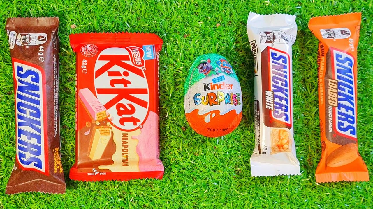 ASMR Most Popular Candys / some lots of colorful rainbow lollipop candy / unpacking chocolate eat