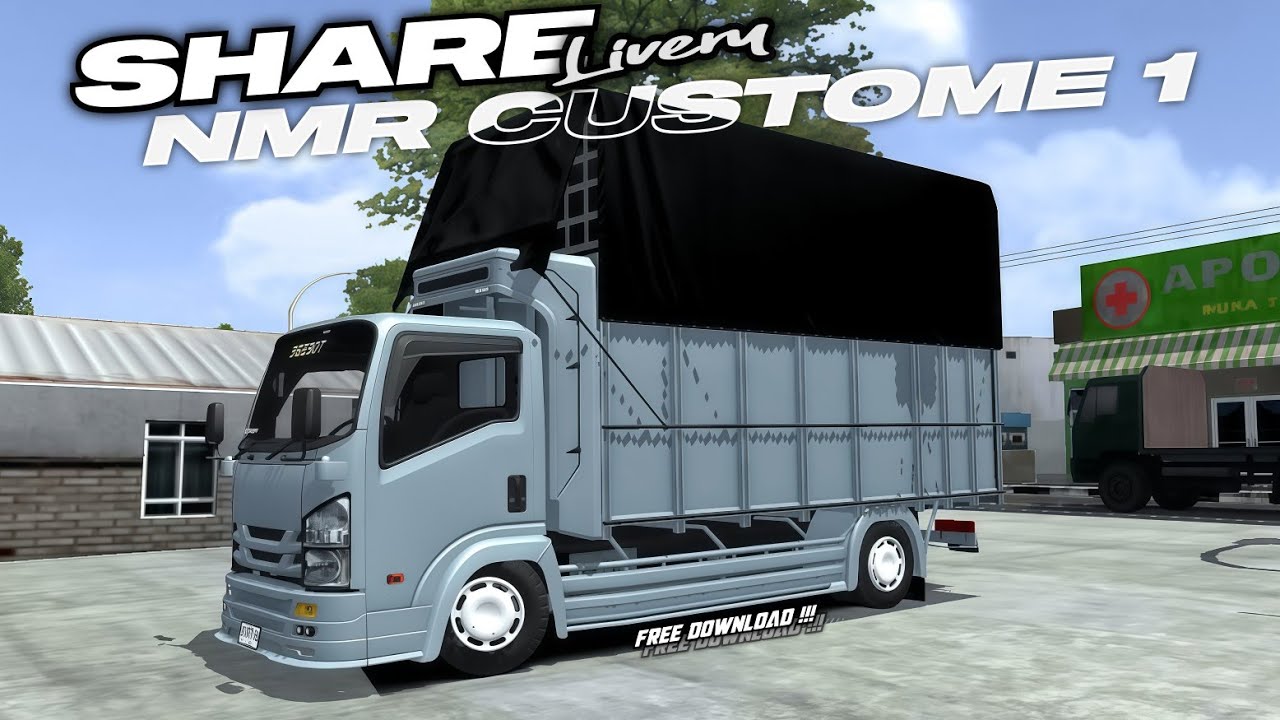 Share livery&PPL || mod bussid truck isuzu nmr 71 custome 1