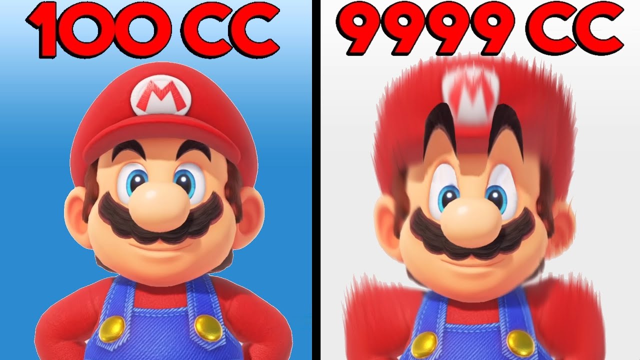 Mario Kart 8 Deluxe - 1cc vs 1000cc vs 5000cc vs 9999cc