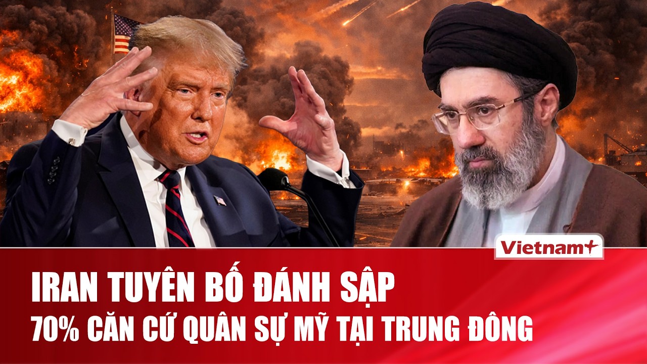 Bão lửa dồn dập, Iran tuyên bố đánh sập 70% căn cứ quân sự của Mỹ tại Trung Đông | VNP