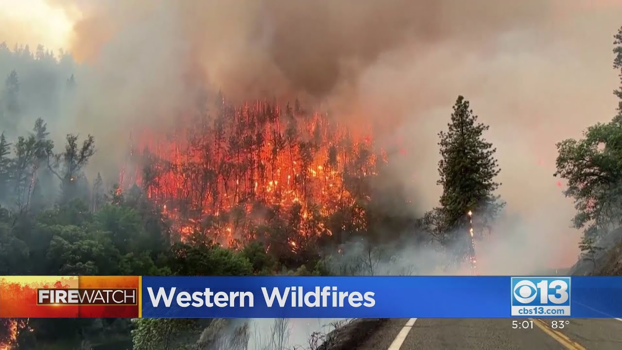 50+ fires burning in the western US