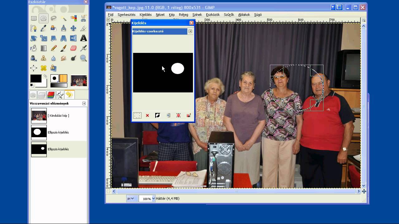 Alapműveletek. Ismerkedés a GIMP-pel