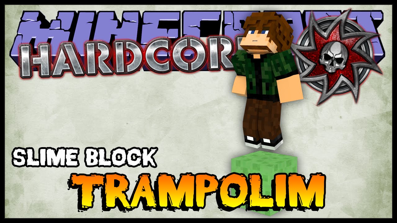 Trampolim de Slime Block - Hardcore 2 #58 (Minecraft 1.8)