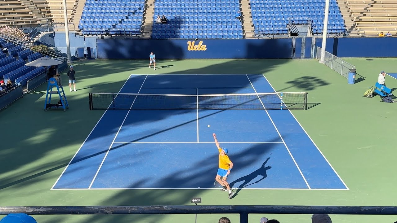 Spencer Johnson(UCLA) vs Oliver Tarvet(San Diego) College Tennis Full Match