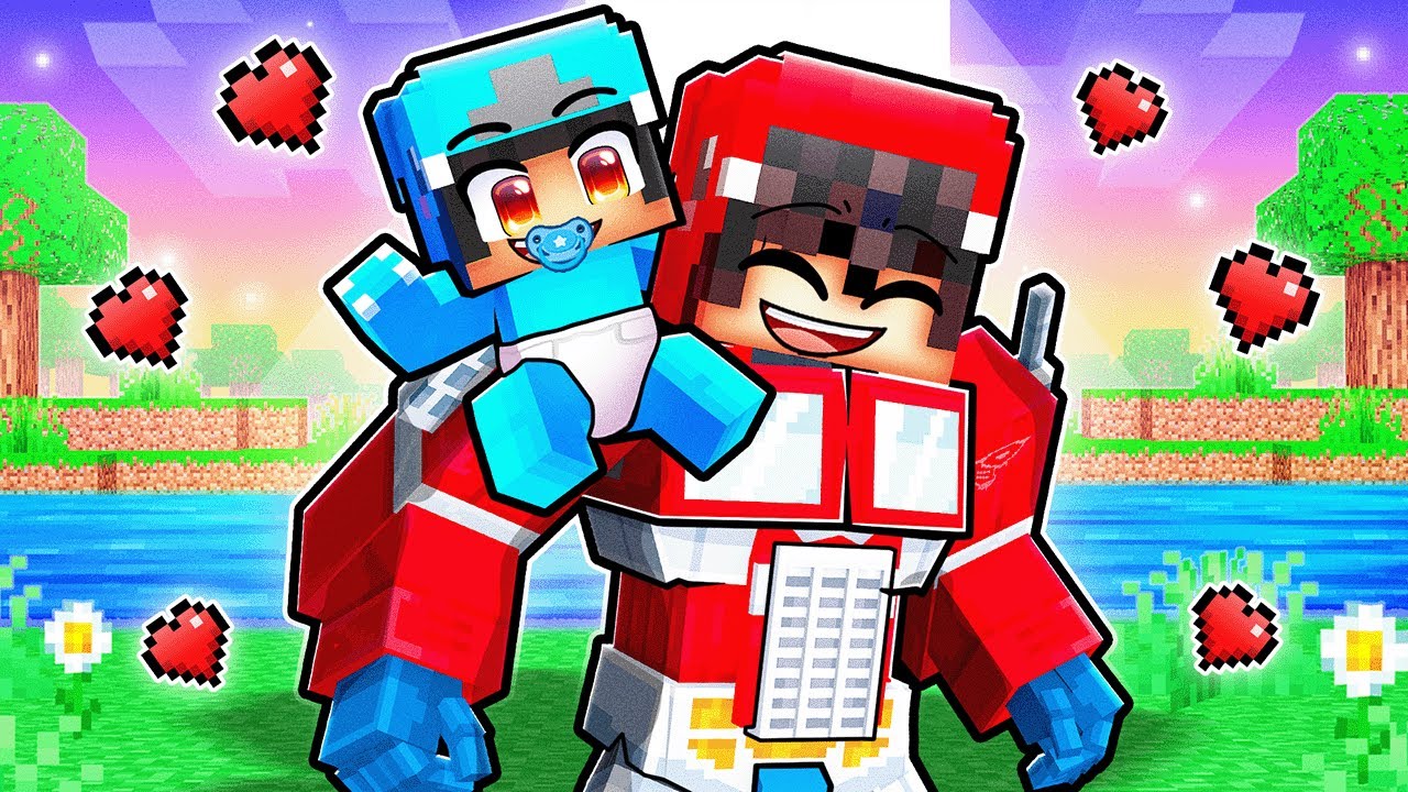 Adopted By Transformer Family in Minecraft!