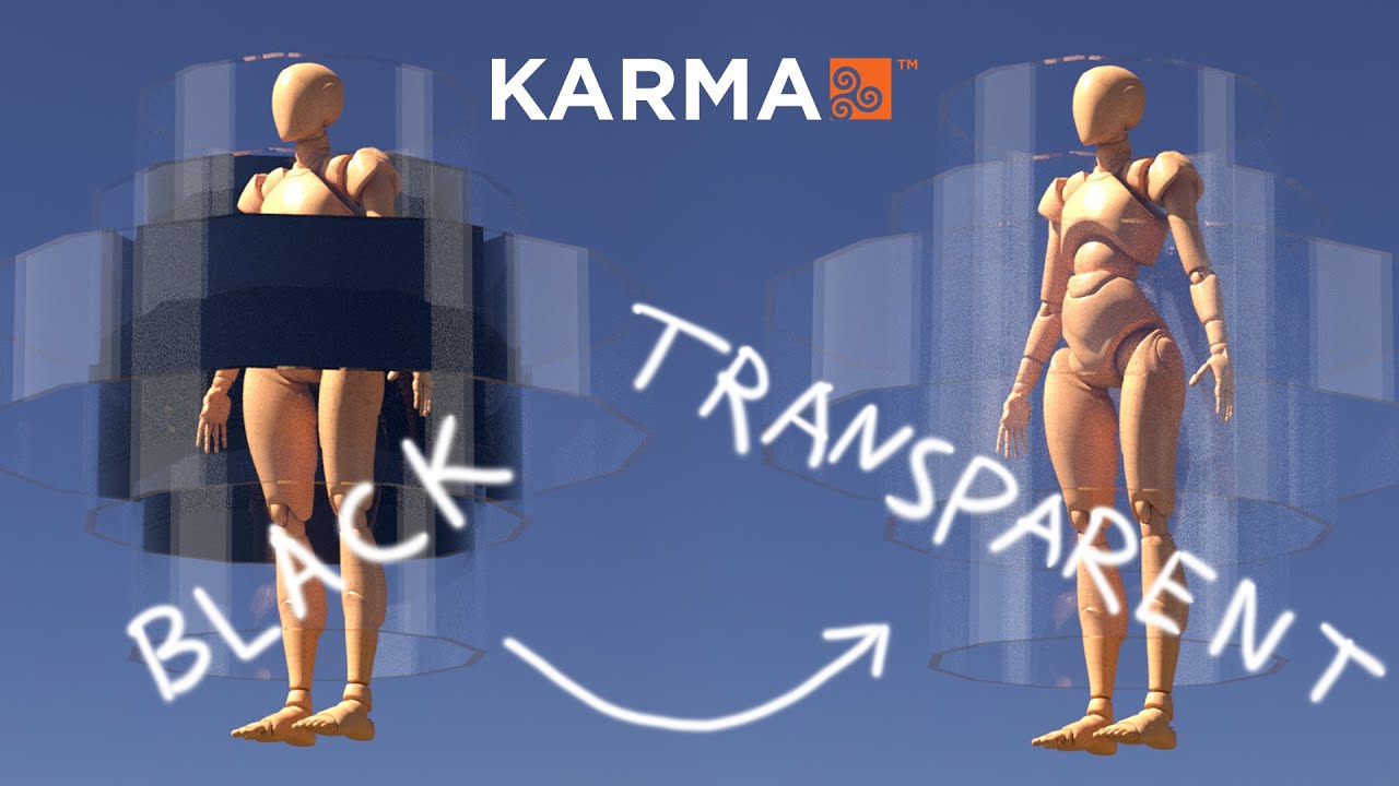 Houdini Karma - Glass is Black instead of Transparent. Refraction Issue / Problem.
