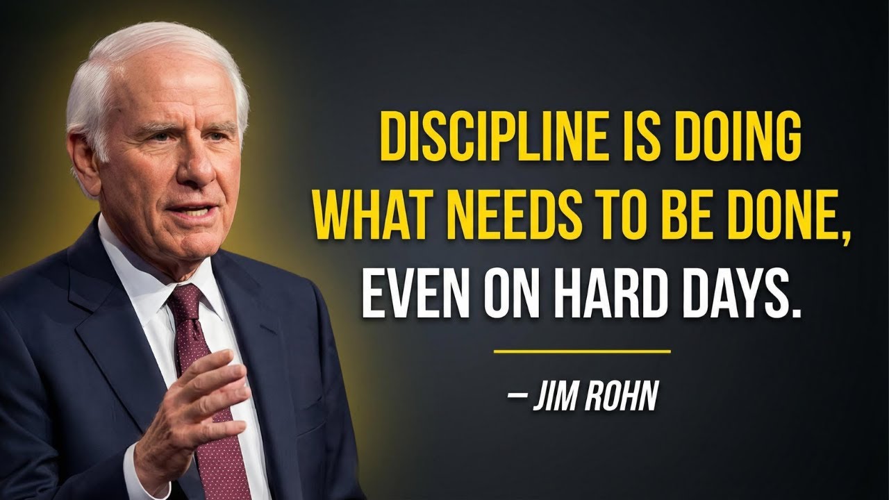 DISCIPLINE IS DOING WHAT NEEDS TO BE DONE, EVEN ON HARD DAYS | Jim Rohn Mortivation