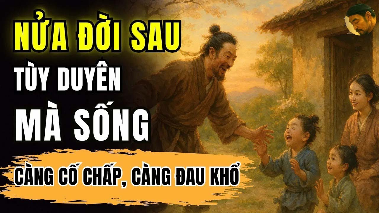 NỬA ĐỜI SAU, TÙY DUYÊN MÀ SỐNG   CÀNG CỐ CHẤP, SẼ CÀNG ĐAU KHỔ   DANH NGÔN CỔ