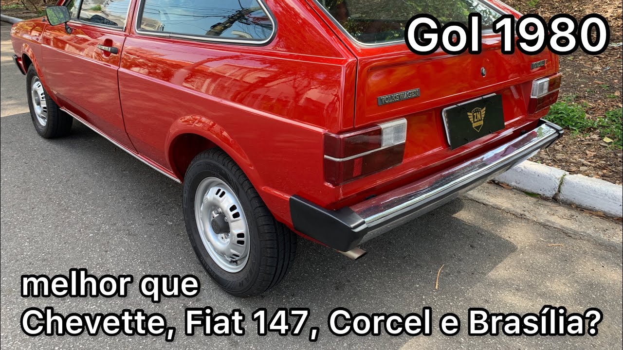 RARO GOL 1980: era melhor que Chevette, Fiat 147, Corcel e Bras&iacute;lia? Carro &agrave; venda na ZN Garage