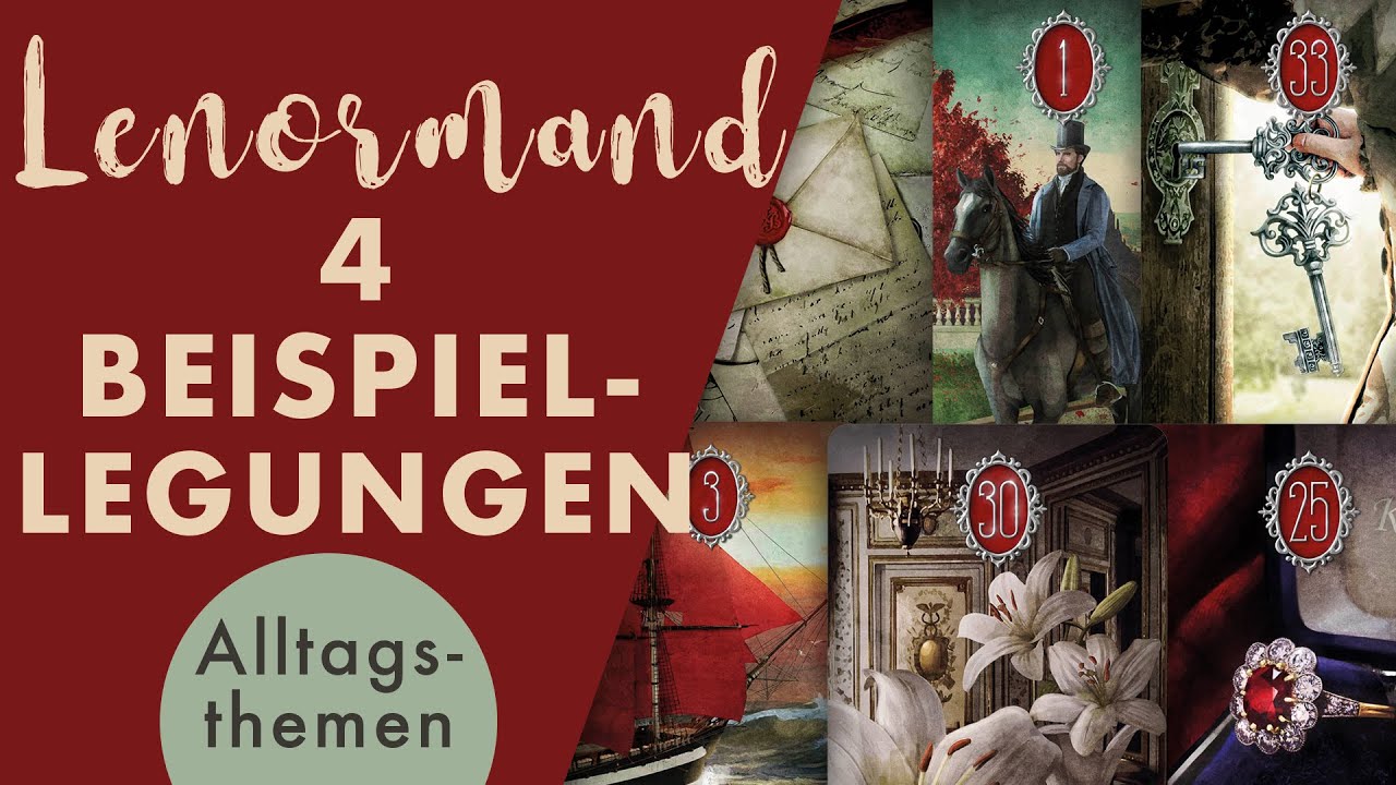 Vier Lenormand Beispiellegungen zu Alltagsthemen | einsteigerfreundliche, kurze Legungen