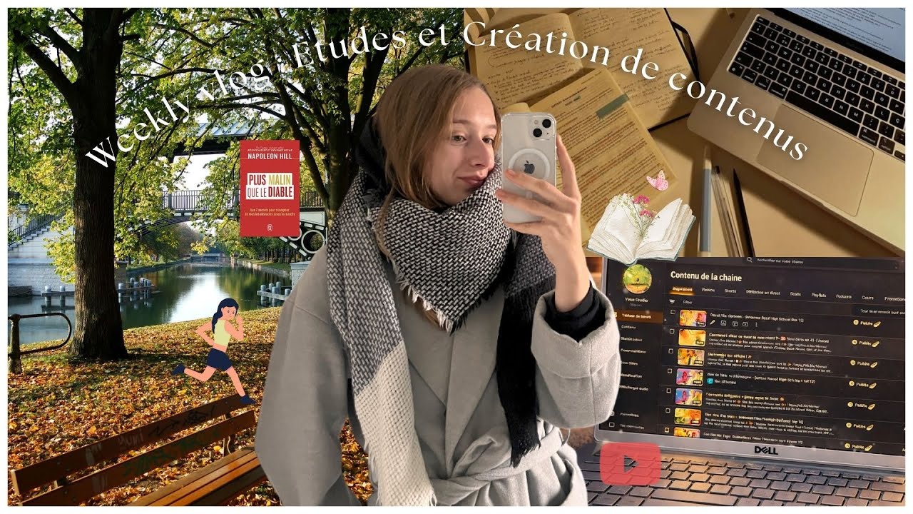 Révisions, création de contenu dans ma vie - VLOG