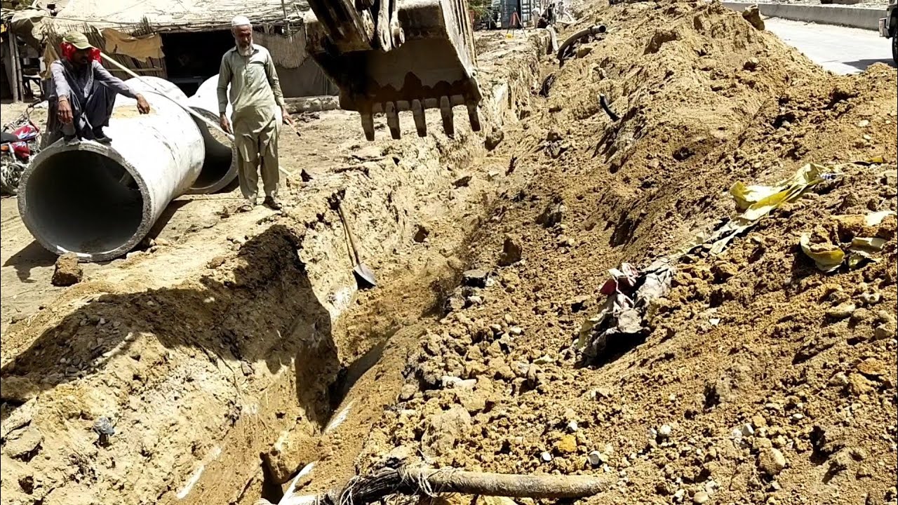 Sewage Big size Pipeline || Hawksbay Road || 01.01 billion rupees @focuswithfahim