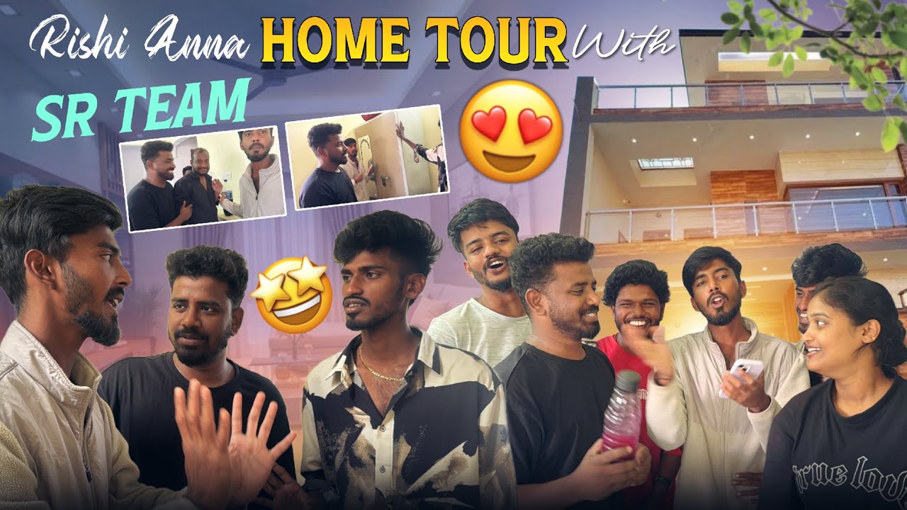 Rishi Anna Home Tour With Sr Team ||jinnuthosonu|| @Shree_Prabha_Official 