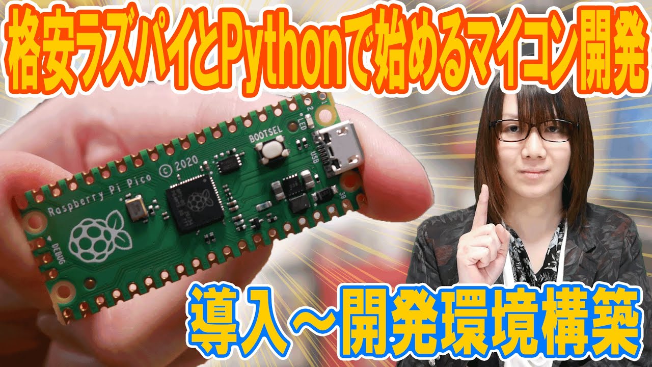 550円のラズパイとPythonで始めるマイコン開発 導入～開発環境構築方法 Raspberry Pi Pico【解説】