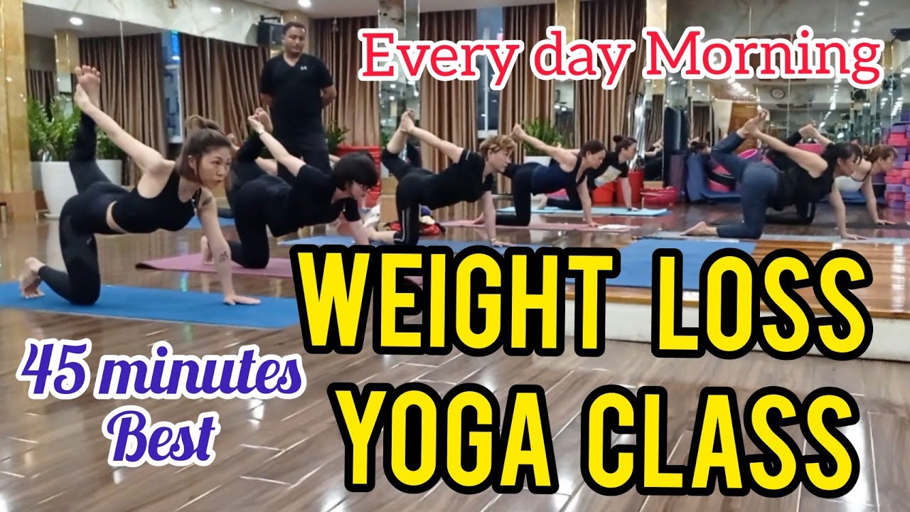 45 minutes Best Morning Weight loss 🔥 Yoga class, practice every day at home | Whole body Workout 👍