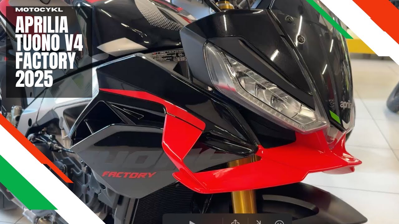 Nowa era? Zobacz, jak ulepszyć motocykl jednym kliknięciem - Aprilia Tuono V4 Factory 2025