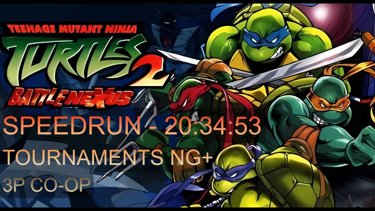 [WR] TMNT: Battle Nexus - Tournaments Speedrun 3P Co-op (NG+) in 20:34.53 (PC)
