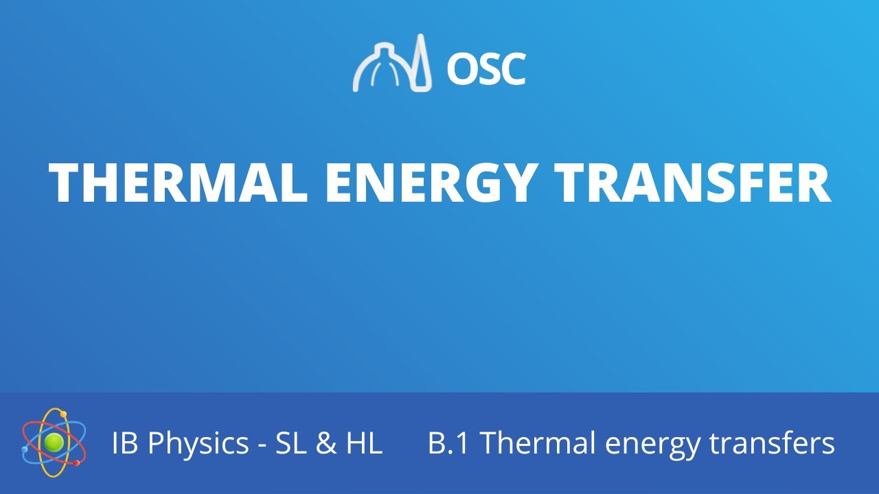 Thermal energy transfer [IB Physics SL/HL]