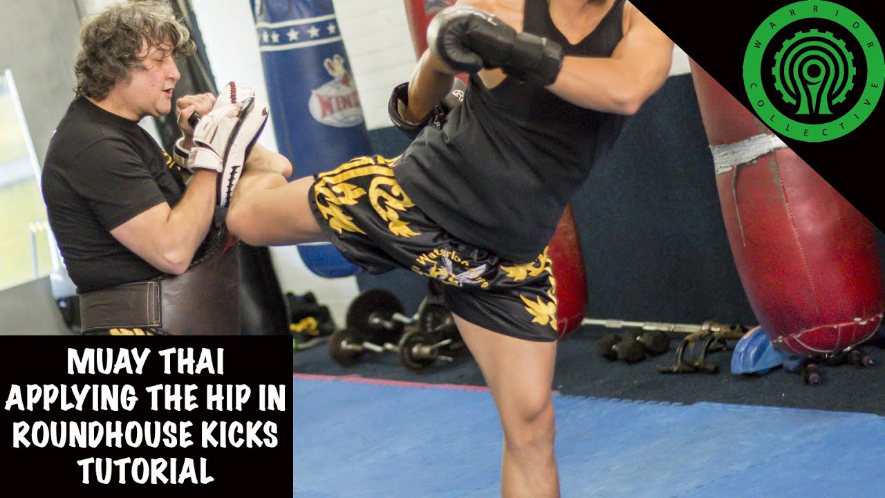 Muay Thai Applying the Hip in Roundhouse Kicks Tutorial
