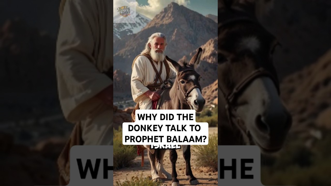WHY DID THE DONKEY TALK TO PROPHET BALAAM? #bibllestories