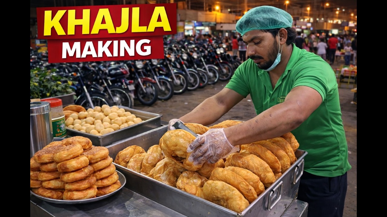 How Khajla is Made in Karachi During Ramadan | Pakistani Street Food