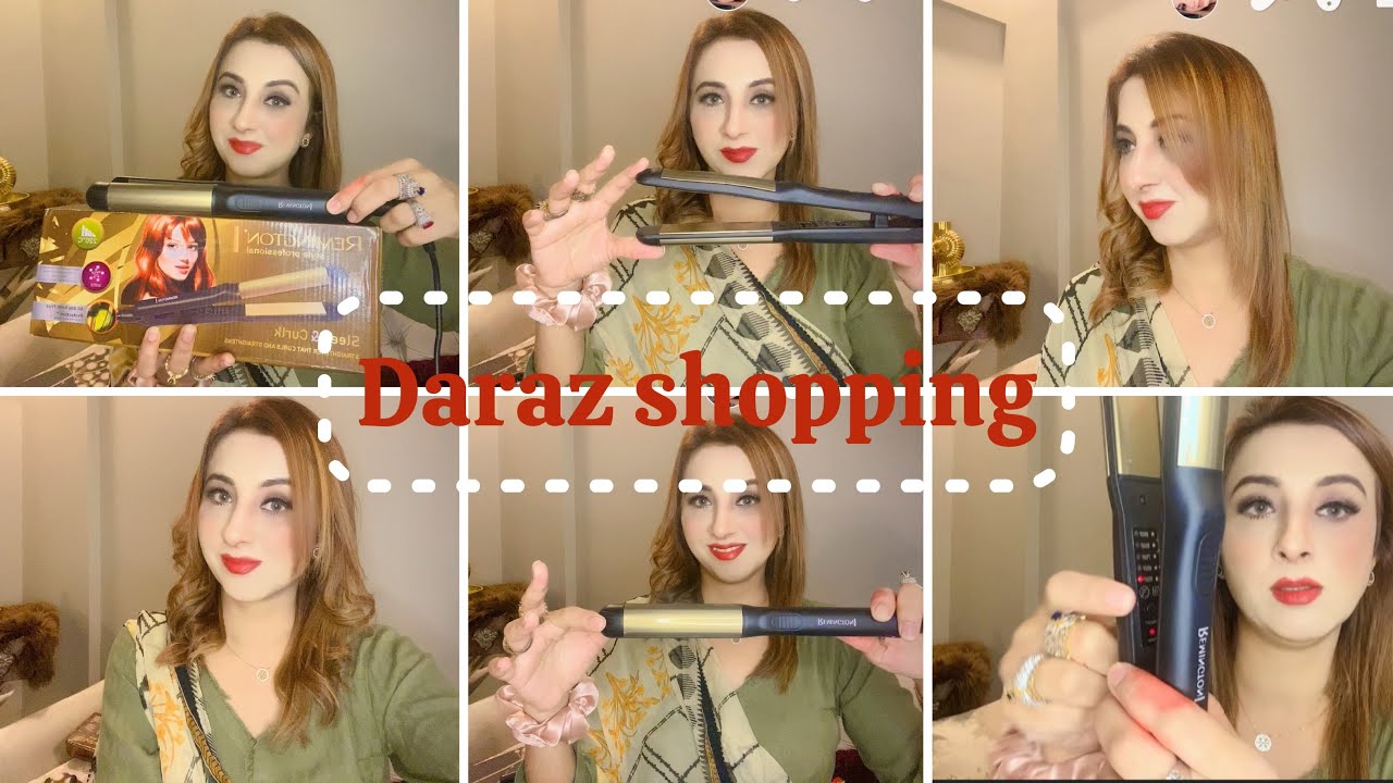 Daraz Straightner Review// finally Daraz say straightner order kia//straightner plus curler