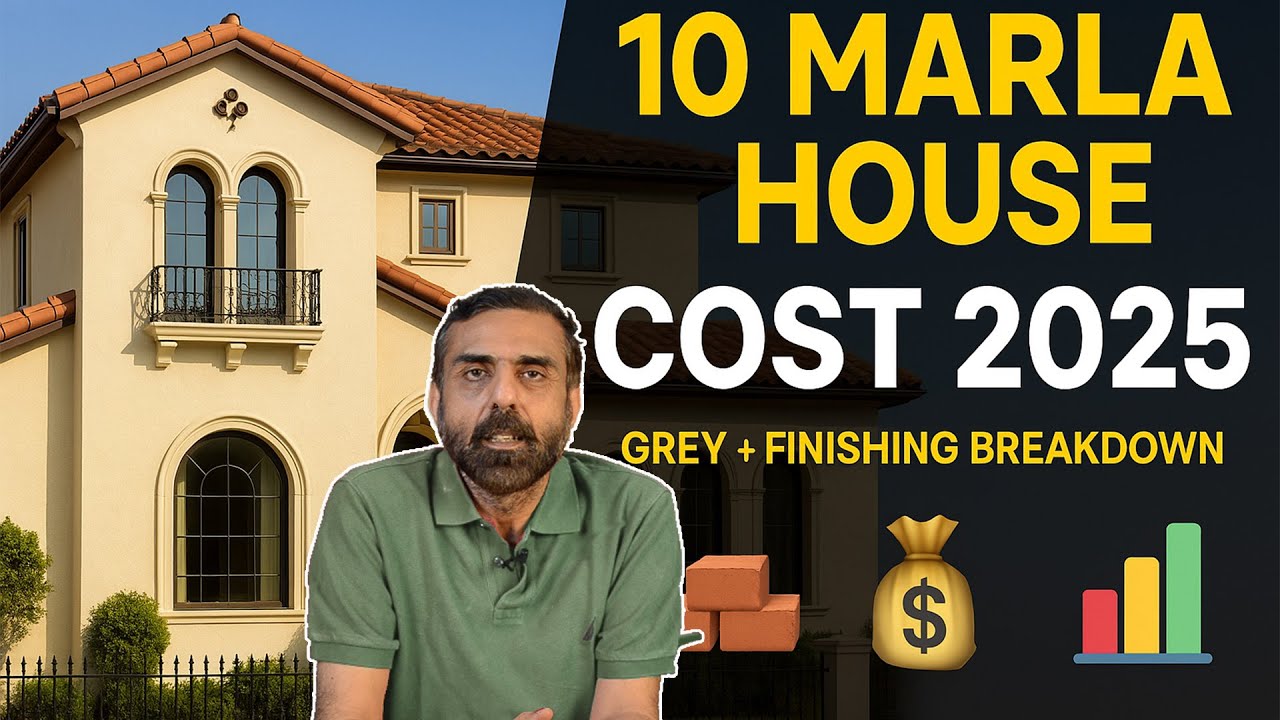 10 Marla House Detail Cost 2025 | GREY + FINISHING