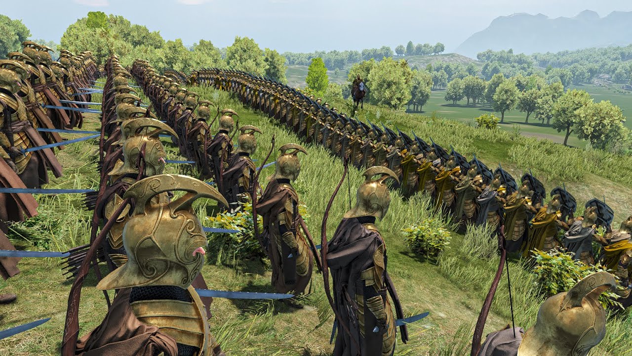 500 Elves Attack 1000 Orcs – Lord of the Rings Mod Battle (Mount & Blade 2)