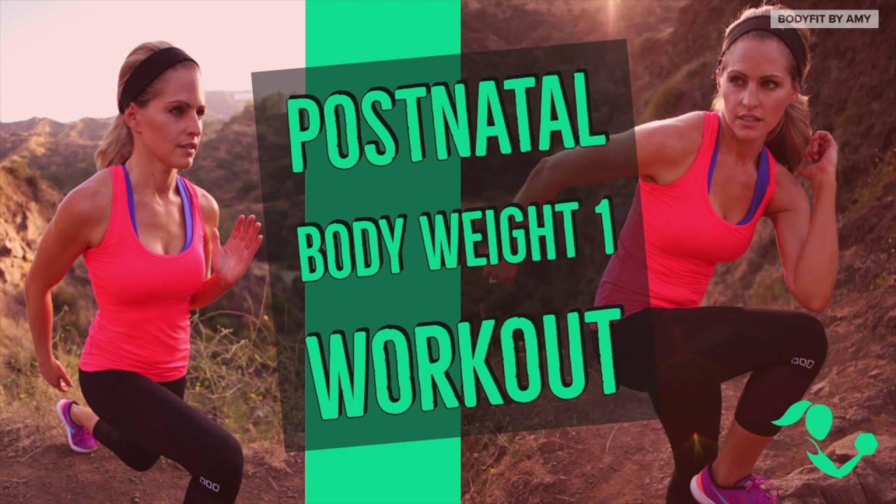 20 Minute Postnatal Bodyweight 1 Workout to Strengthen & Tone After Pregnancy