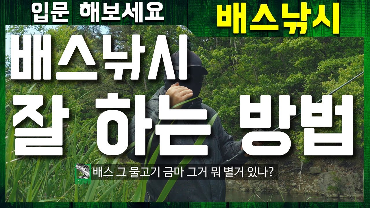 배스낚시 잘 하는 방법｜입문 해보세요 배스낚시-배스 잘 잡는 방법 [4k]