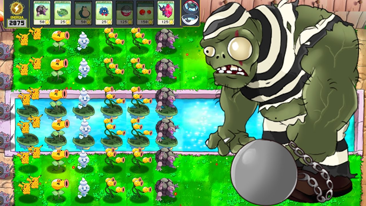 Pokémon vs. Plants vs. Zombies - TEAM POKEMON FIGHT!