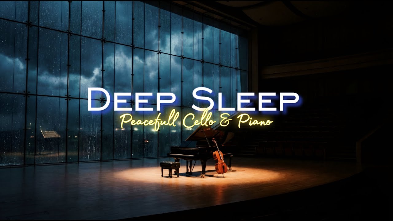 Rainy Night Serenity – Deep Sleep Music with Cello & Piano for Insomnia, Stress Relief & Meditation