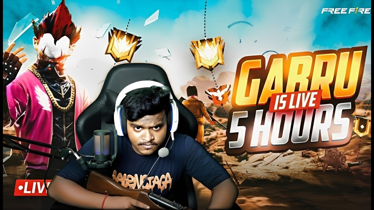 FREE FIRE LIVE 🔴 1 VS 4 WITH GABRU GANG | RANK PUSH & CUSTOM ROOMS 🔥#shortsfeed #freefire #raistar