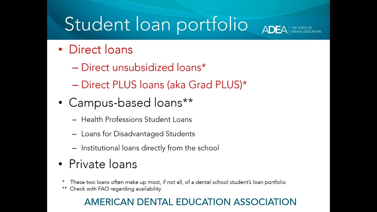 Class of 2028 Entrance Interview: Borrowing for Dental School