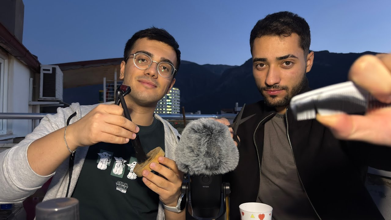 Ultimate Haircut ASMR No Talking ✂️ Scissors, Shaving Foam, Razor & Deep Tapping (40 Minutes)