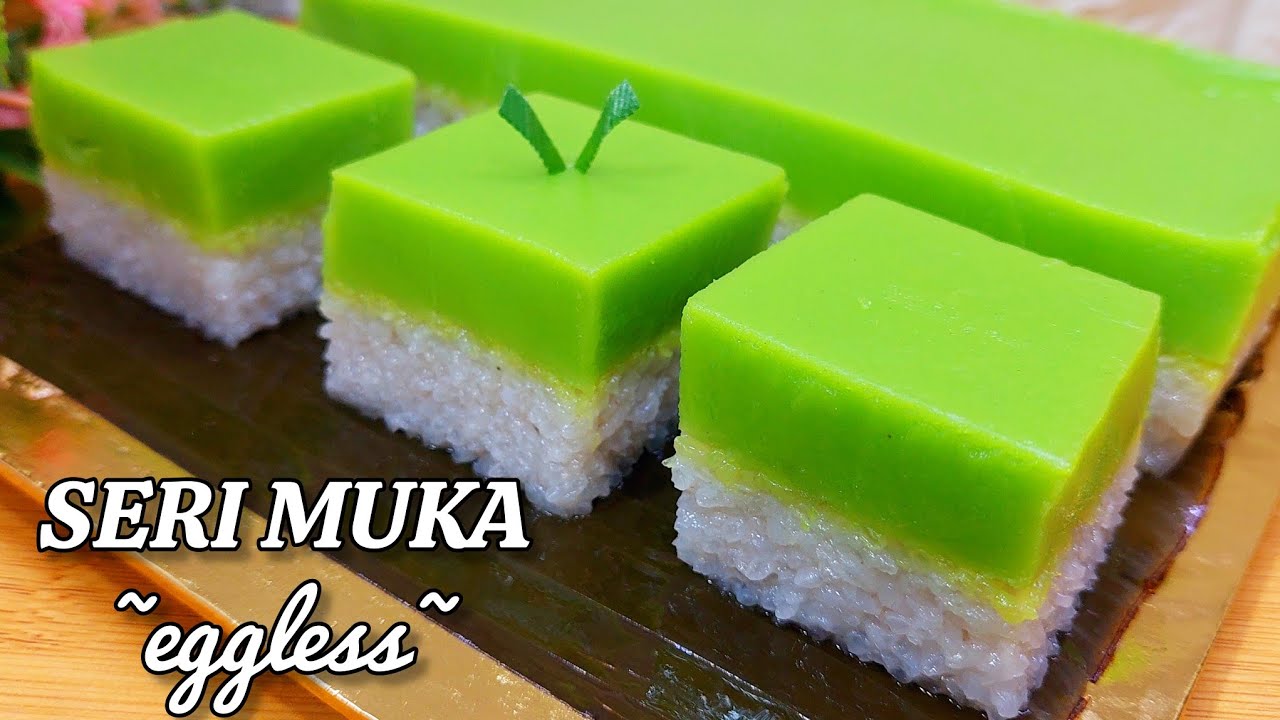 KUIH SERI MUKA,Lembut dan Berlemak, sukatan cawan (Vegetarian)