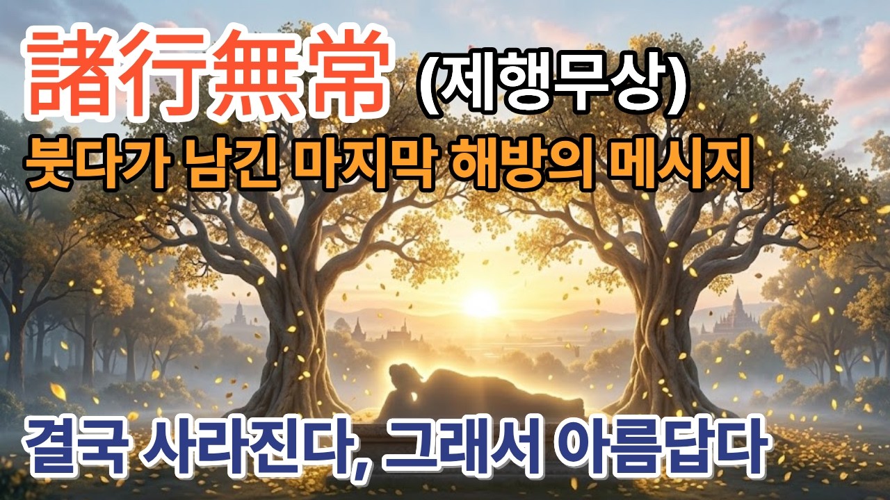 모든 것은 사라진다, 그래서 당신은 자유롭다 | 제행무상(諸行無常)의 진짜 의미 [고사성어, 사자성어, 한담, 漢談, 한자, 고전, 고전지혜, 동양철학, 중국고전]