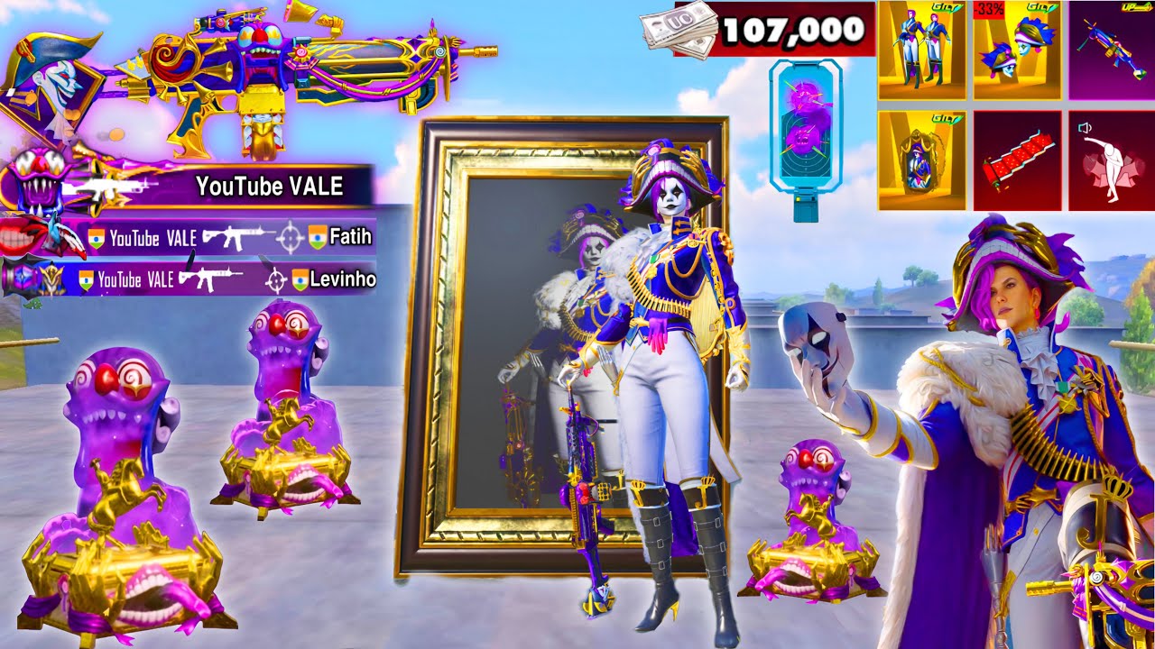 100K UC!🤤I PLAYED  with NEW ULTIMATE OUTFIT and Level 8 ( M249 )😍 SAMSUNG,A7,A8,J5,J6,J7,J2,J3,XS,A3