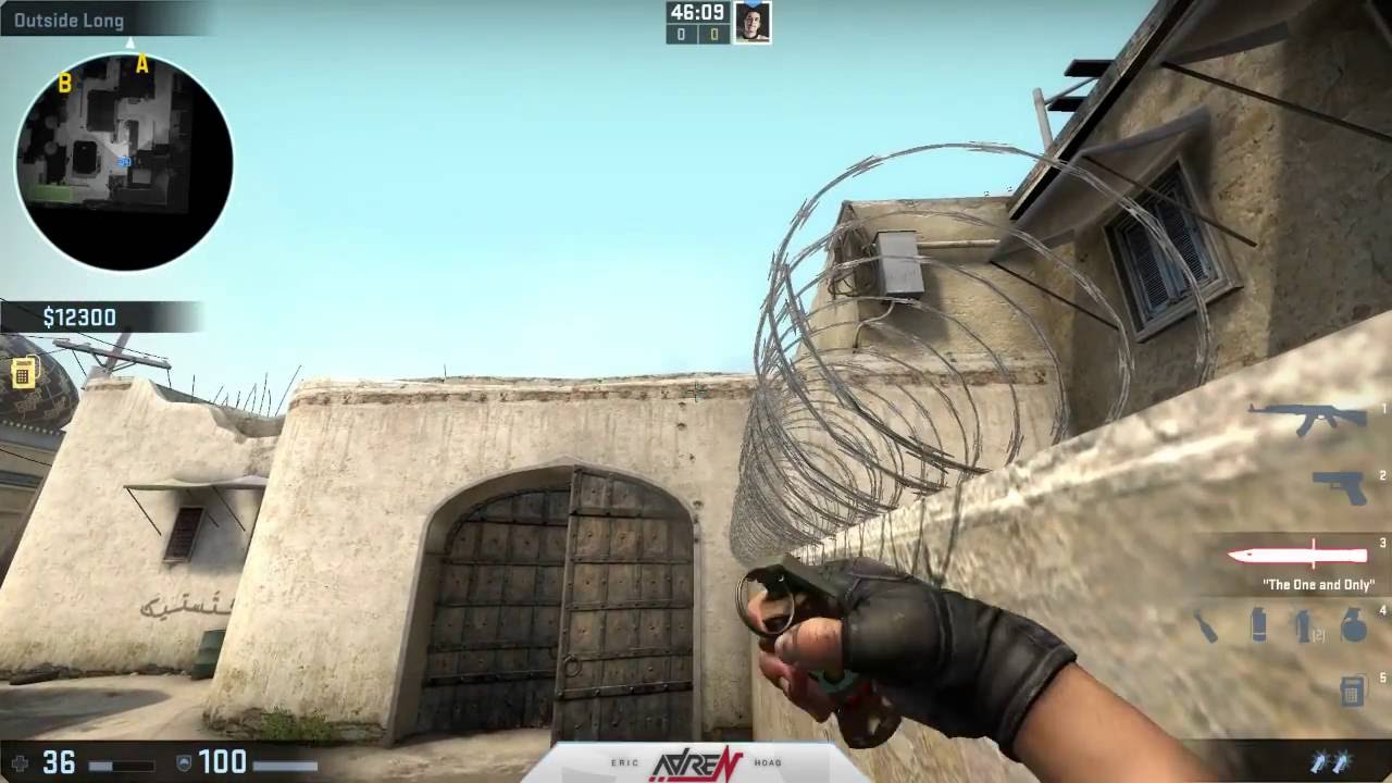 CS:GO - Dust2 Long A Wall Strat / Smokes