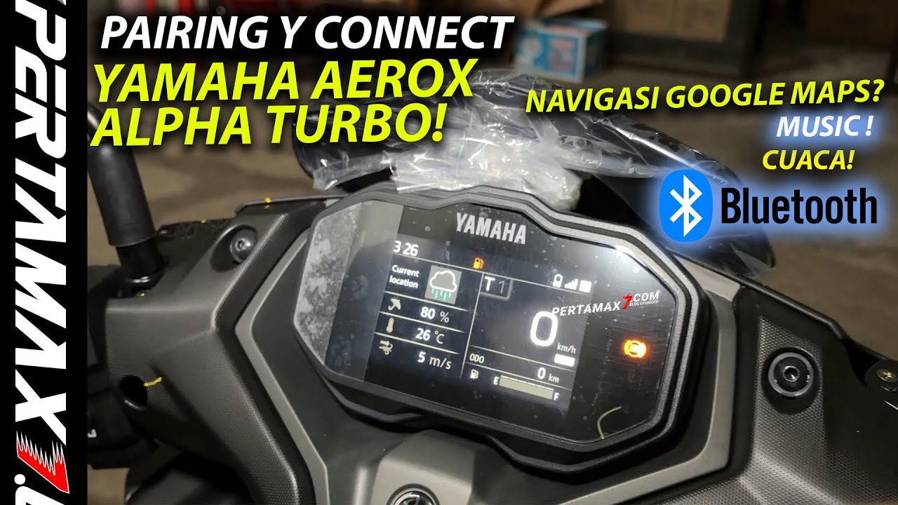 CARA Pairing Connected Yamaha Aerox Alpha Turbo Terbaru 2025 Ada Navigasi Peta Google Maps? #aerox