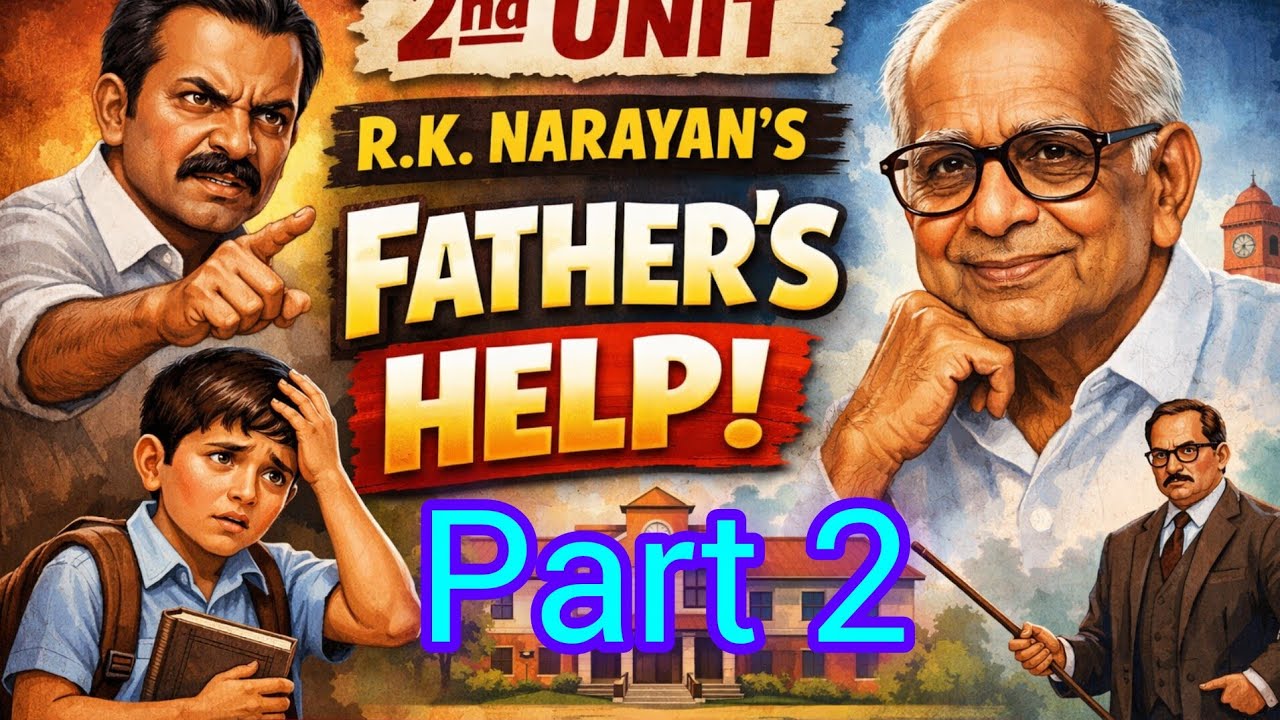 Father's Help by R K Narayan#Class X Text, lesson one,Unit 2# explained in easy Bengali by NG Sir 