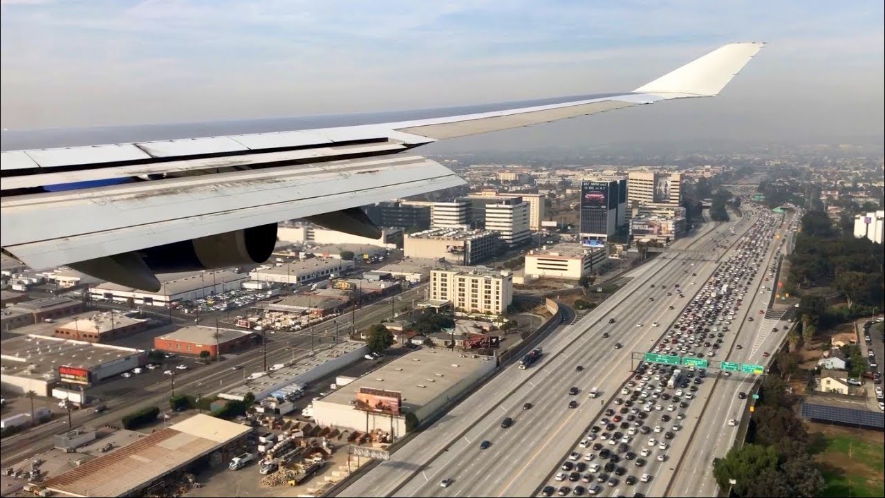 British Airways Boeing 747-400 Landing in Los Angeles (BA 283 || LHR-LAX || G-CIVD)