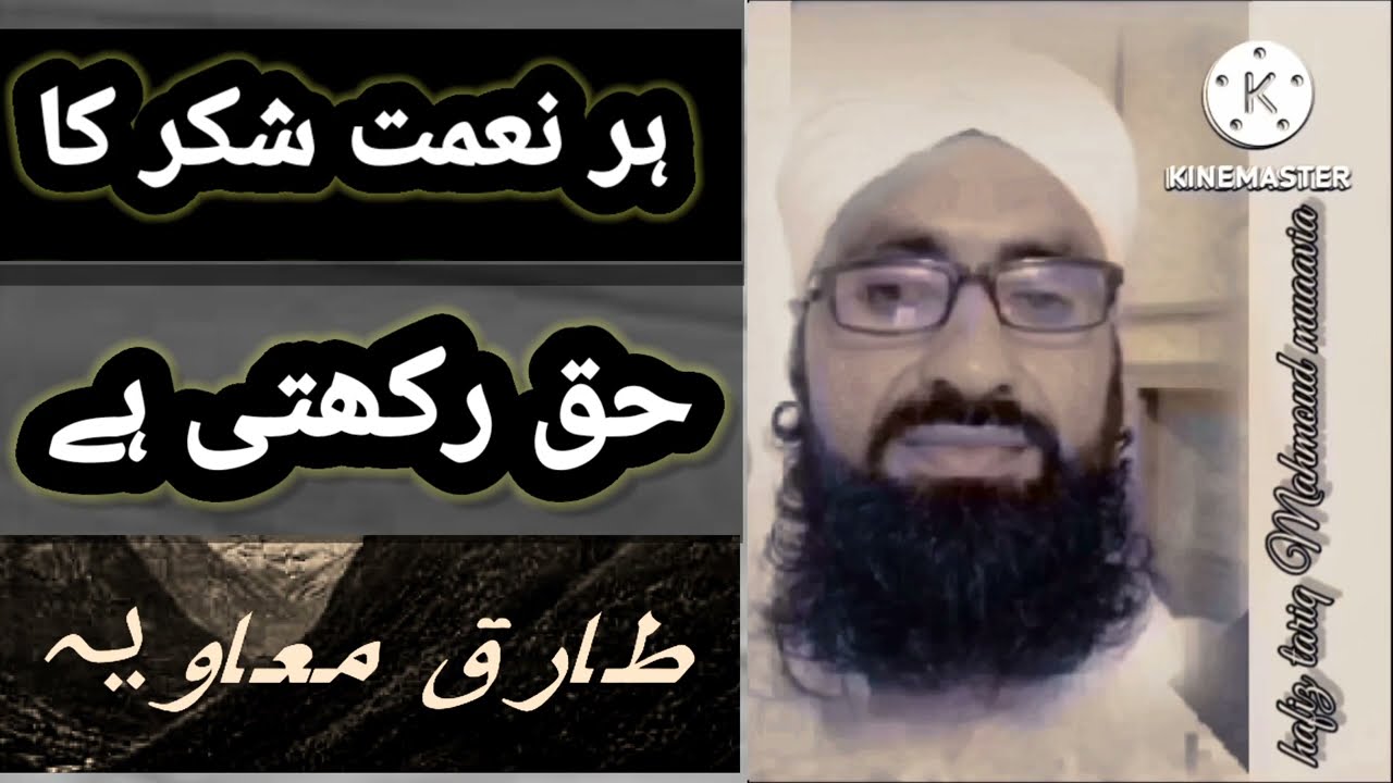 Hafiz tariq Mahmoud muaavia   بیان نعمتیں دو طرح کی ہیں