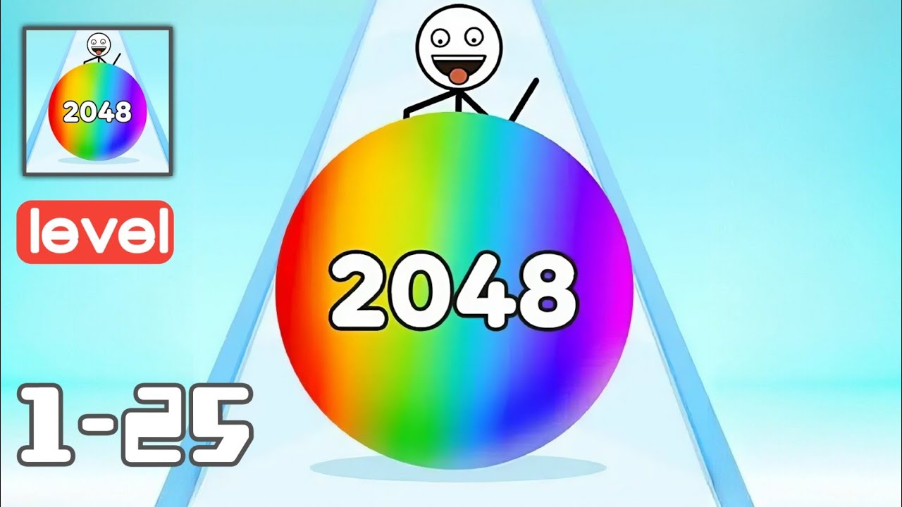 Stickman Roll - Gameplay Walkthrough - All Levels 1-25 - Funny Stickman run Puzzle Game