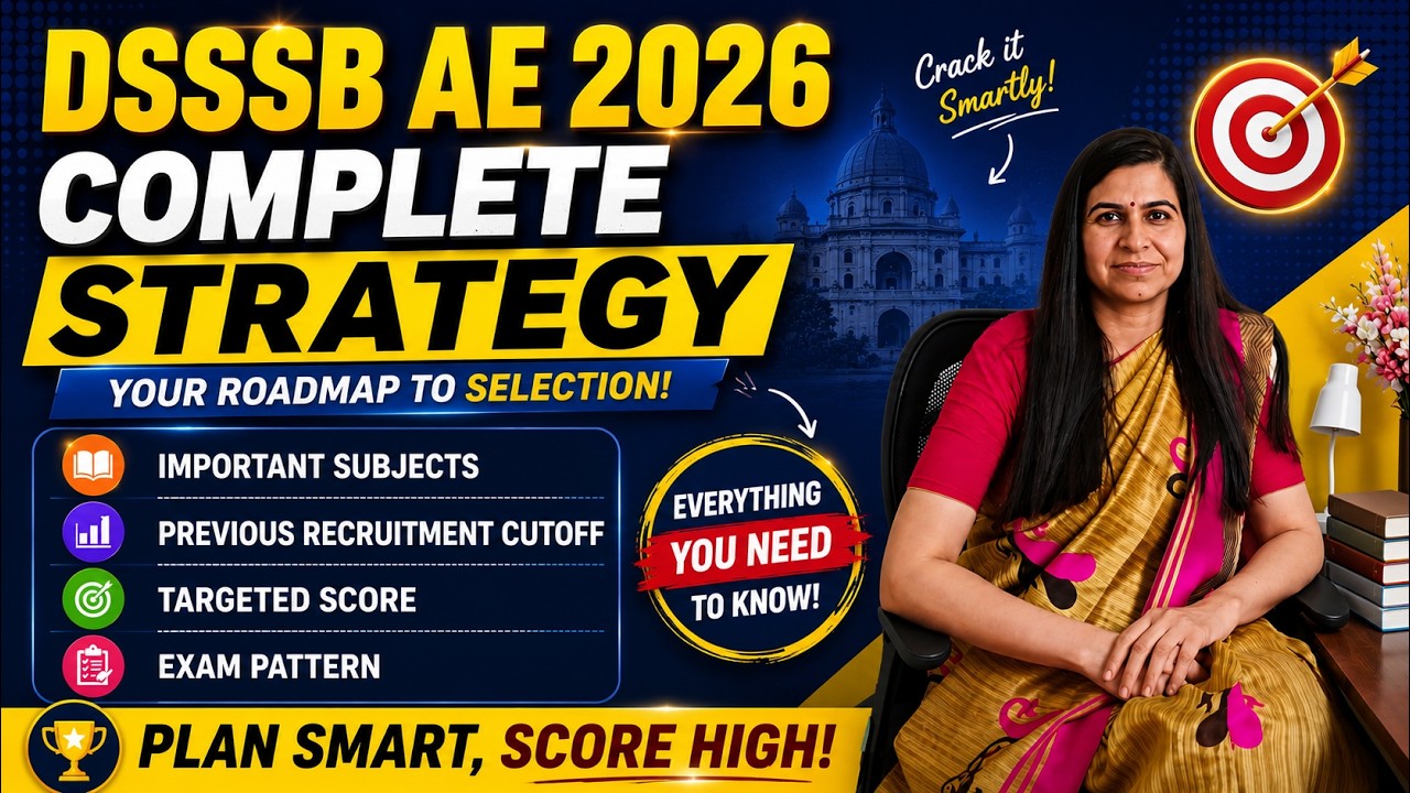 DSSSB AE 2026 Complete Strategy | Target Score, Cutoff & Important Subjects