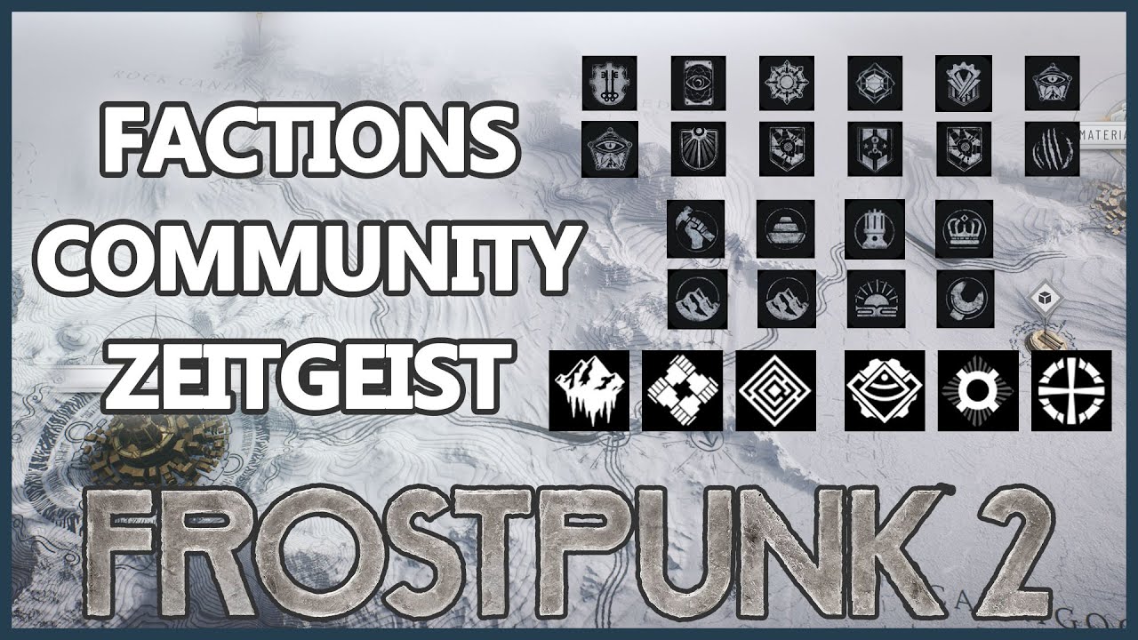 How factions, communities and cornerstones work - Frostpunk 2 Tips and Tricks
