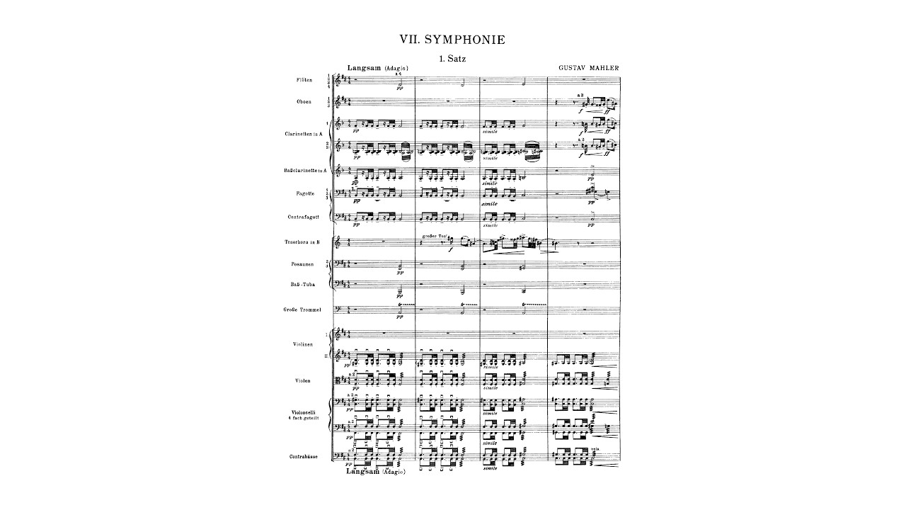 Mahler: Symphony No. 7 (with Score)